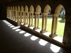 Iona Abbey: cloisters.